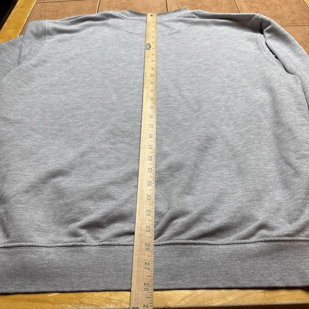 Vintage Y2K Nike Sweatshirt Men's Sz XL Grey Faded Distressed Grunge Swoosh Logo